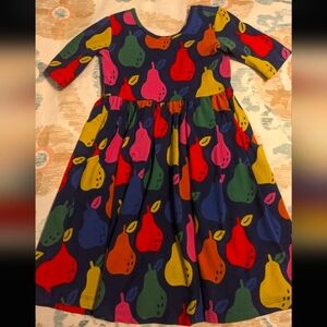 Hanna Andersson Rainbow Pear Skater Dress